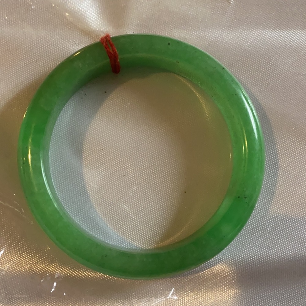 Genuine thick jade bracelet